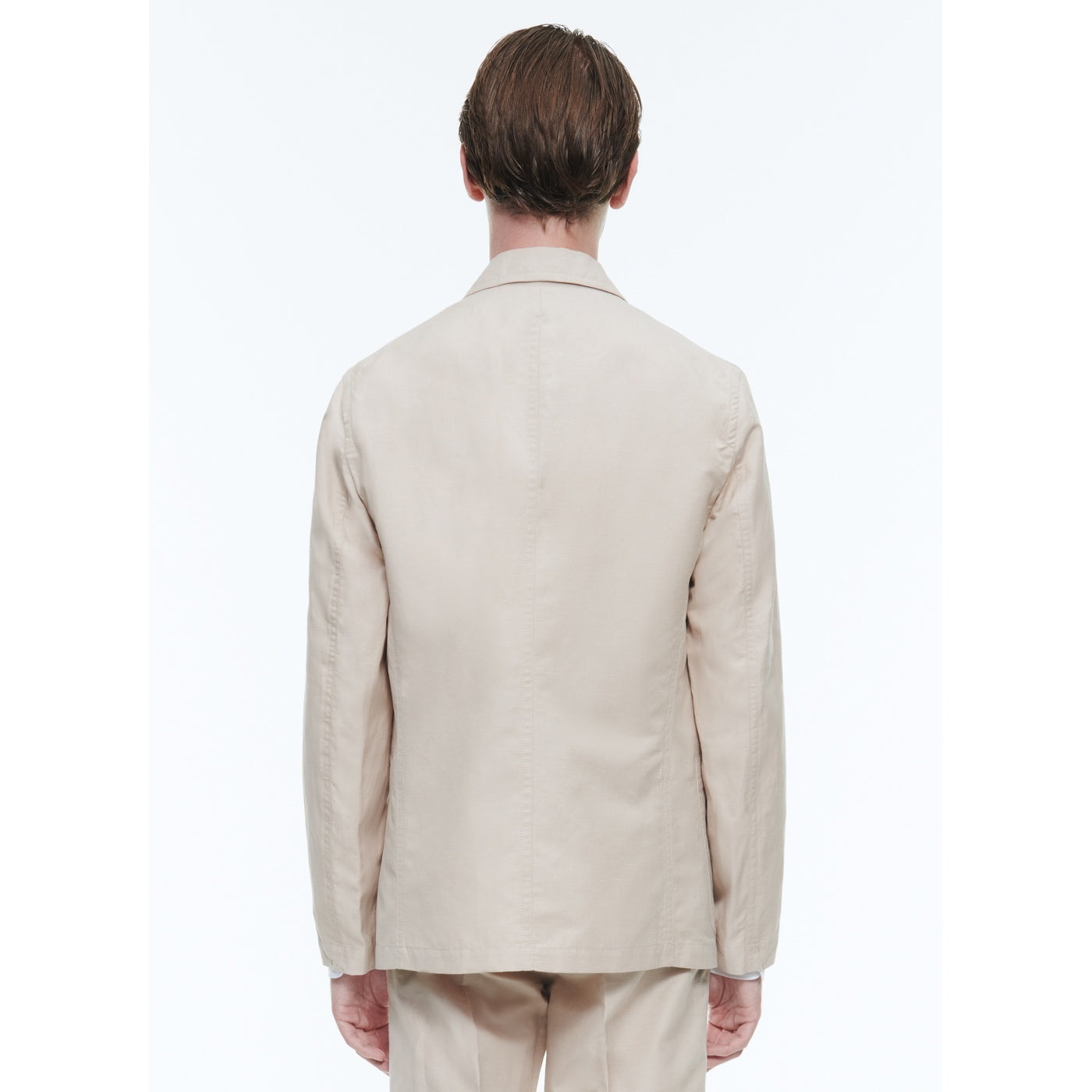Fursac - Veste Droite Souple En Lin Et Coton - Beige