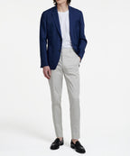 Fursac - Veste En Natté De Laine Et Lin Chiné - Indigo - Homme