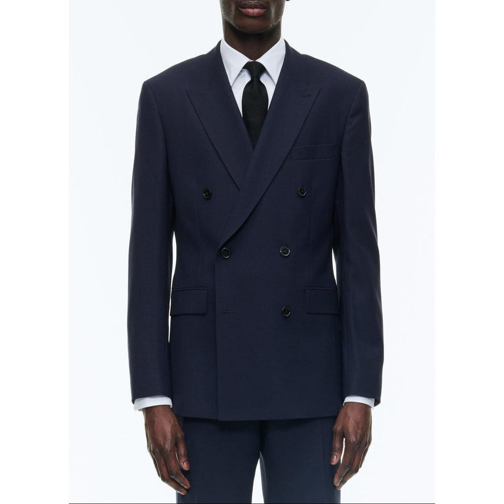 Fursac - Veste Croisée En Laine Certifiée - Bleu