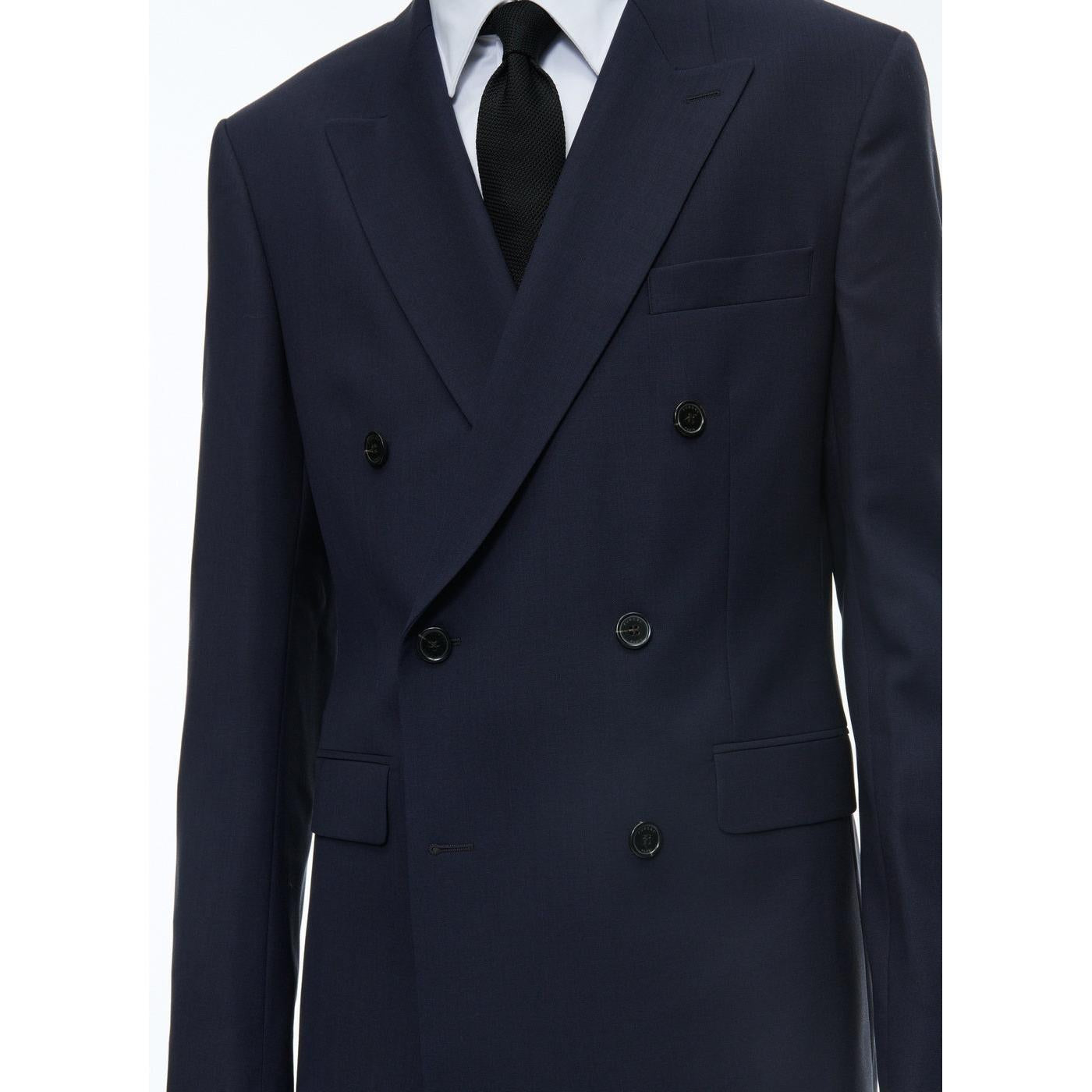 Fursac - Veste Croisée En Laine Certifiée - Bleu