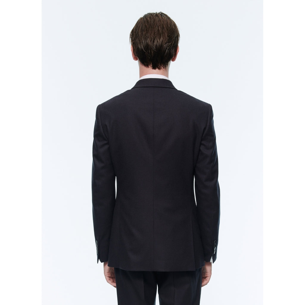 Veste Croisée Flanelle - Carbone
