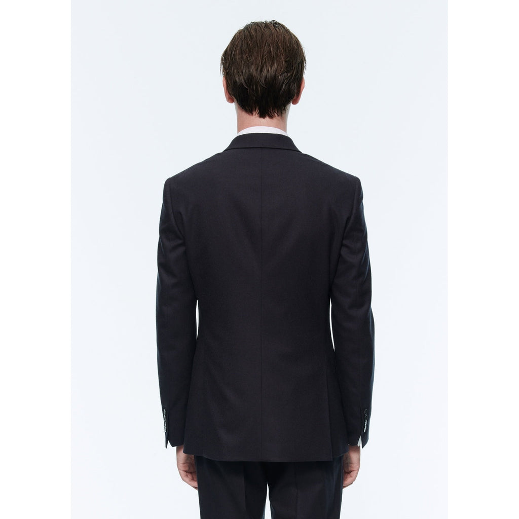 Chaqueta de franela con doble botonadura - Carbón