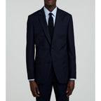 Fursac - Veste Costume Toile Unie - Marine - Homme