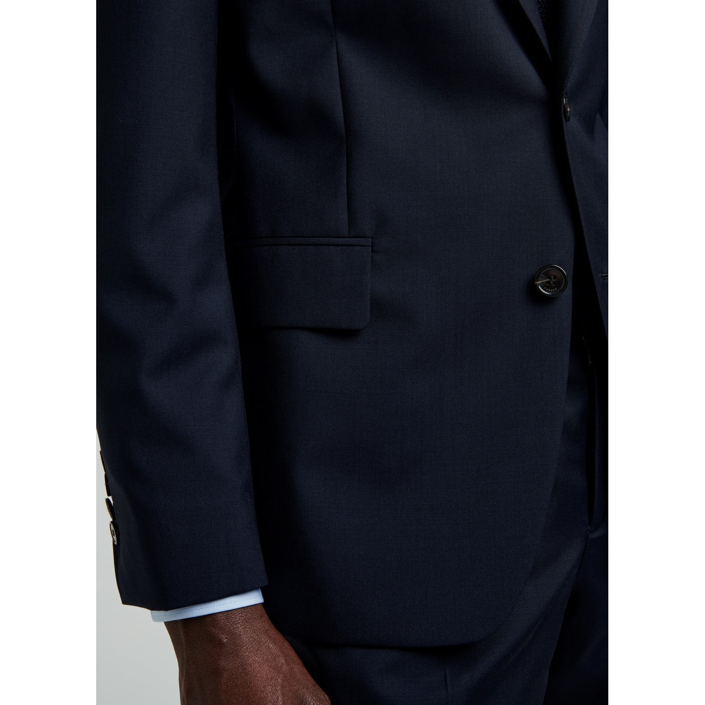 Fursac - Veste Costume Toile Unie - Marine - Homme