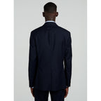 Fursac - Veste Costume Toile Unie - Marine - Homme
