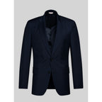 Fursac - Veste Costume Toile Unie - Marine - Homme