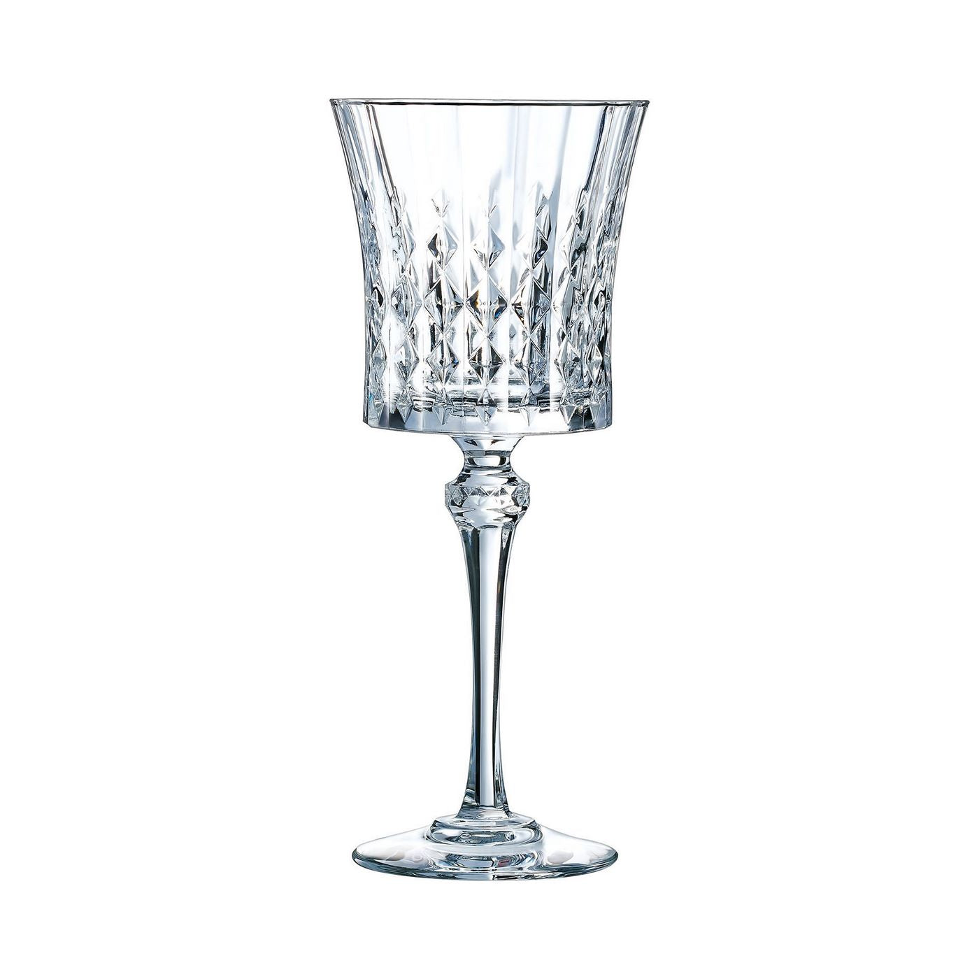 Lady Diamond - 4 Stemmed Glasses - 27cl - Cristal d'Arques