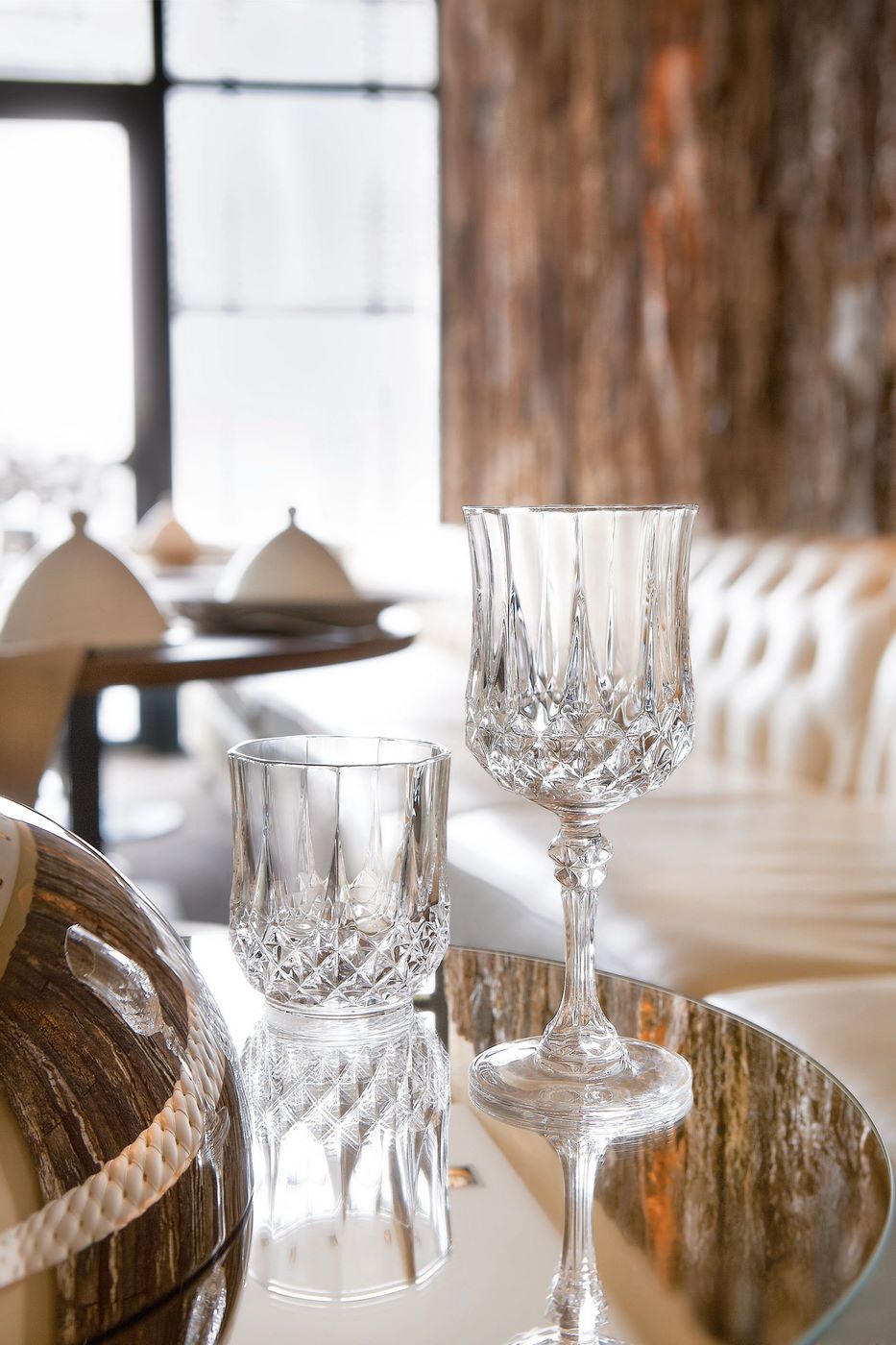 Longchamp - 4 Low Tumblers - 32cl - Cristal d'Arques