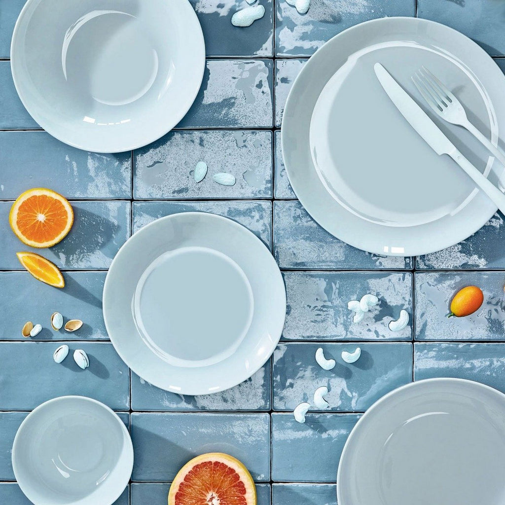 Diwali - 6 Paradise Blue Soup Plates - Blue - 20 cm - Luminarc