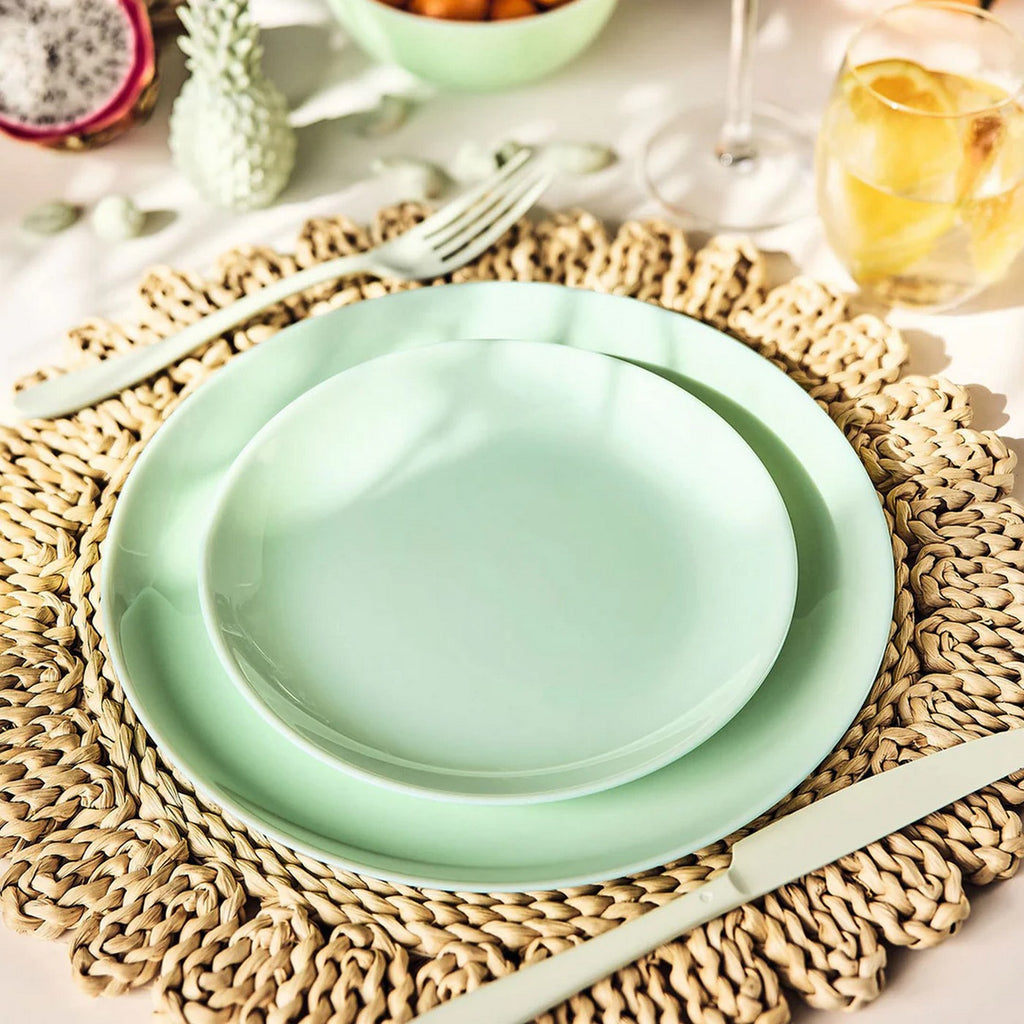 Diwali - 6 Paradise Green Dessert Plates - Green - 19cm - Luminarc