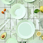 Diwali - 6 Paradise Green Dessert Plates - Green - 19cm - Luminarc