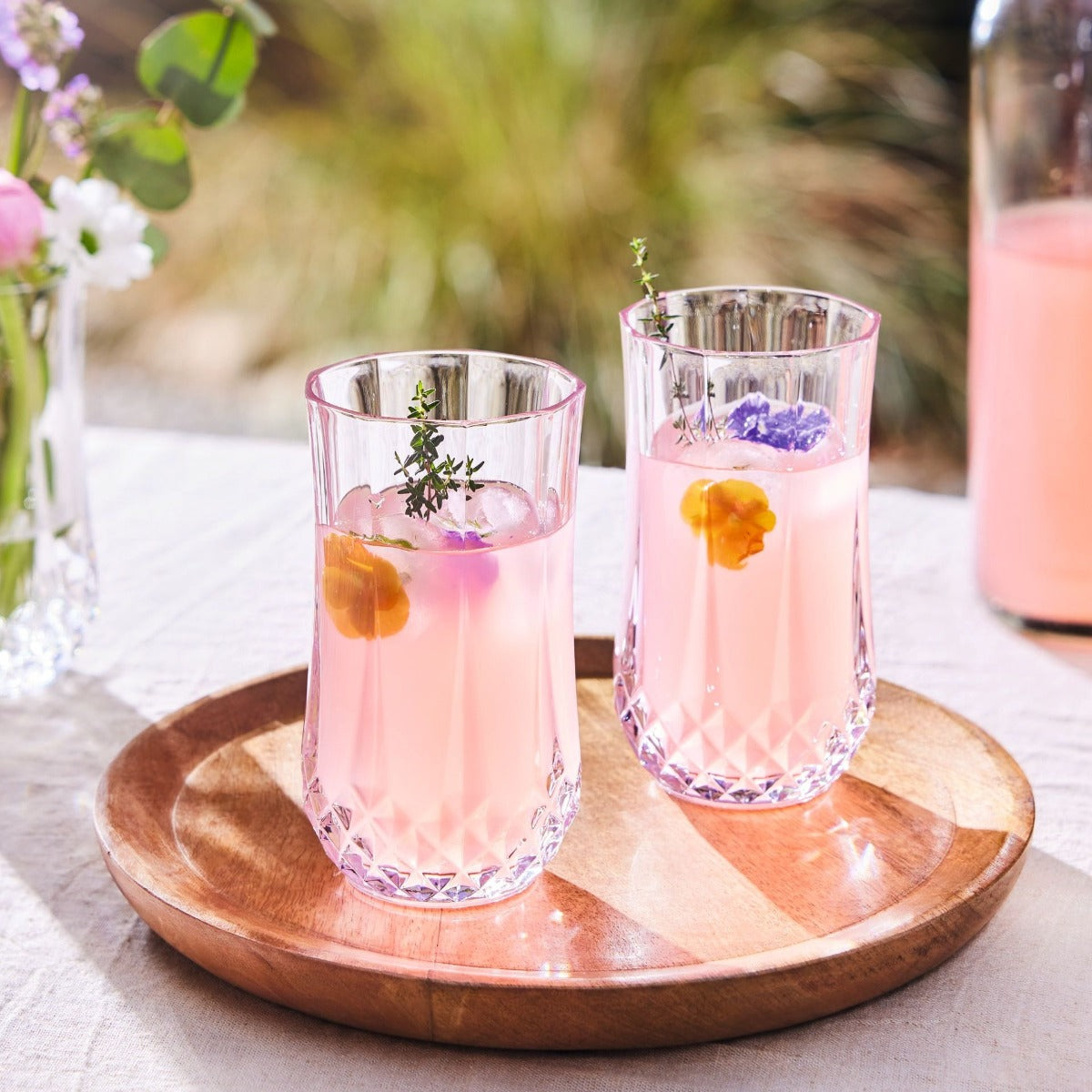 Longchamp - 4 Vasos Altos - 36cl - Cristal d'Arques