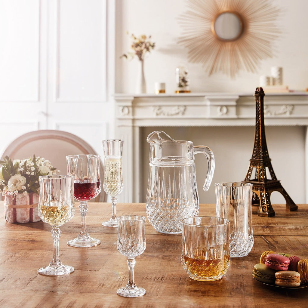 Longchamp - 4 Vasos Altos - 36cl - Cristal d'Arques