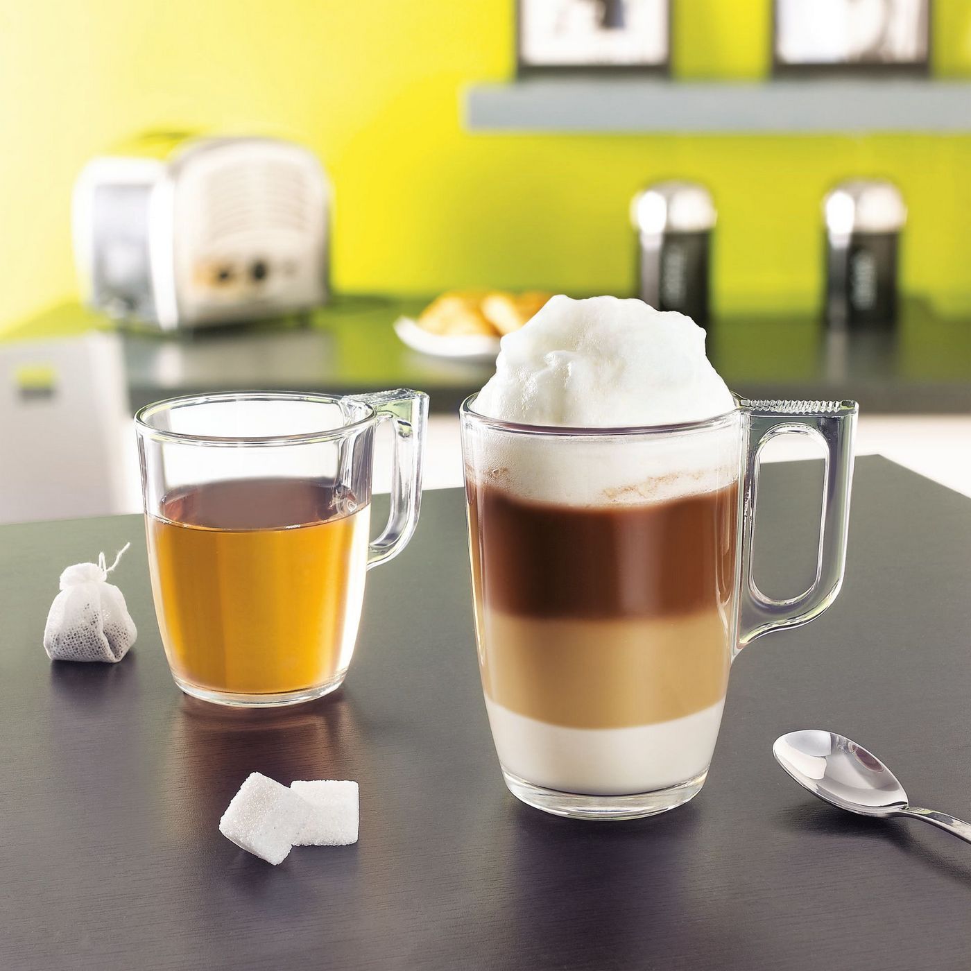 Nuevo - 6 Mugs - Extra-Durable Tempered Glass - 32cl - Luminarc