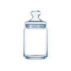 Pure Jar Club - 2 Airtight Storage Jars - Extra-Durable Tempered Glass - 2L - Luminarc