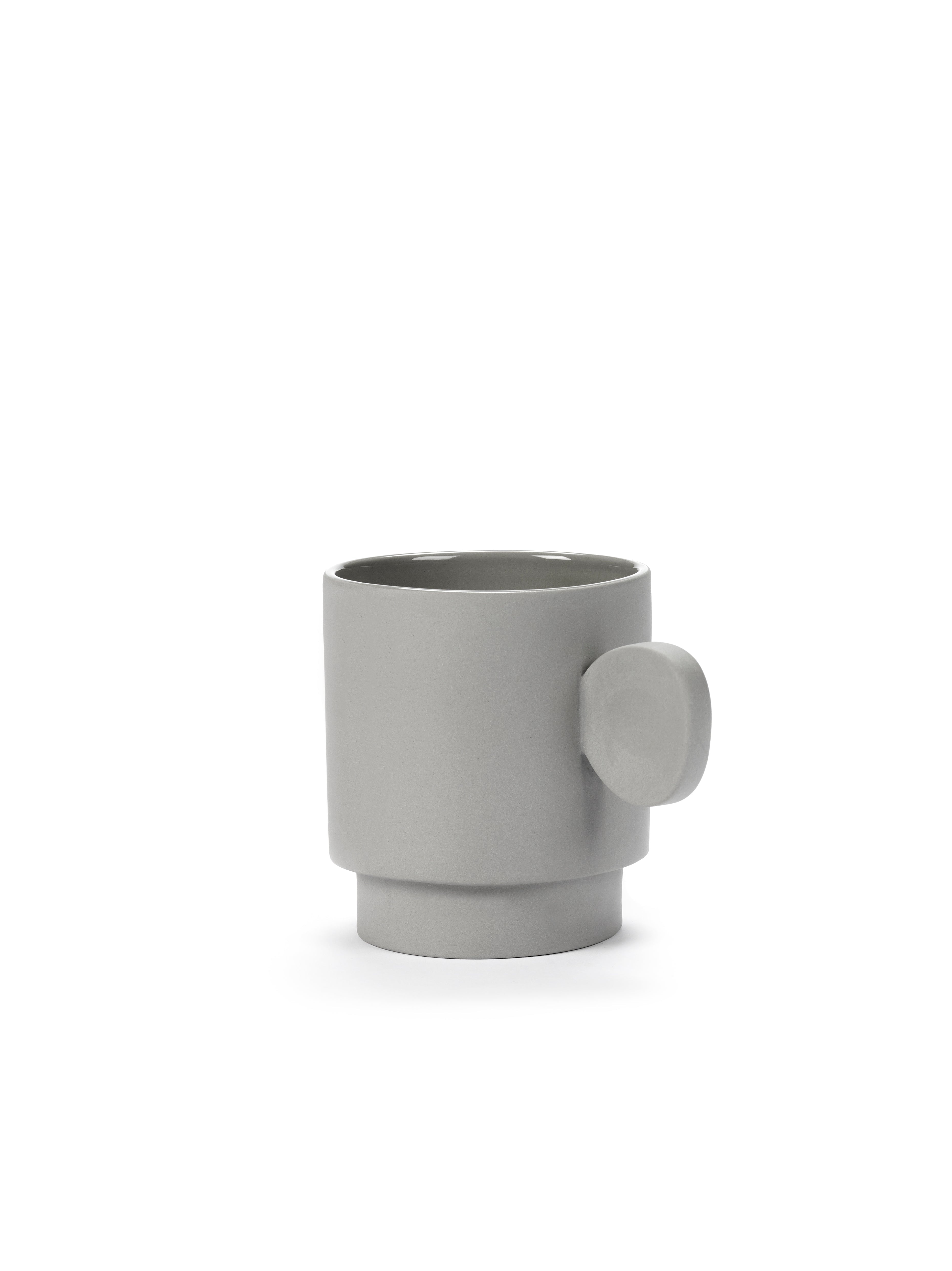 Lot De 4 Mugs - Gris Clair Inner Circle - By Maarten Baas