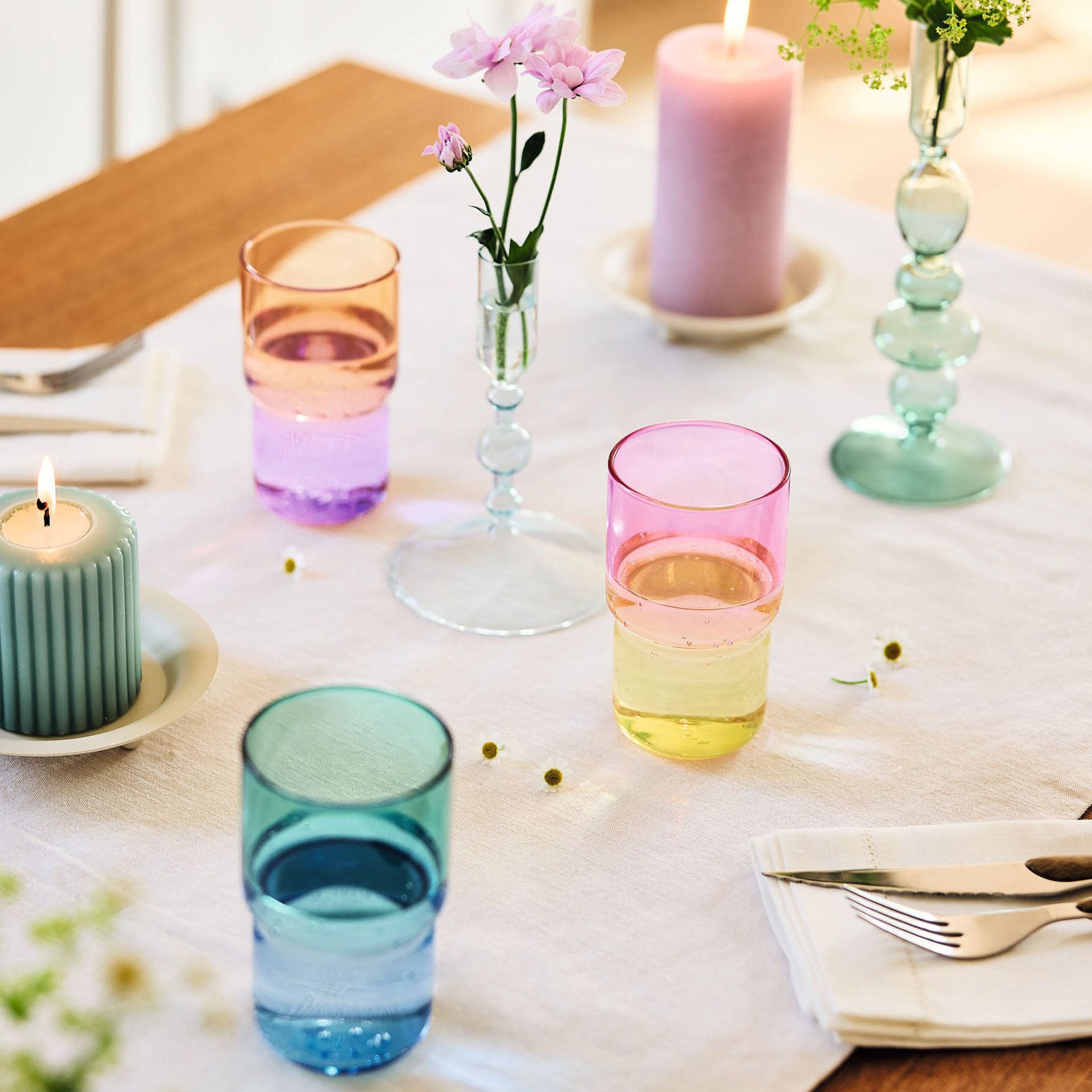 Candy Mix - 6 Verres À Eau - Jaune/Rose - 32Cl - Luminarc