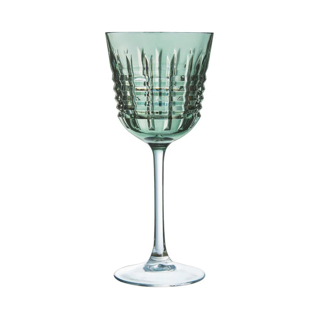 Rendez-Vous Brume - 4 Verres À Pied Rendez - Vert - 25Cl - Cristal D'Arques