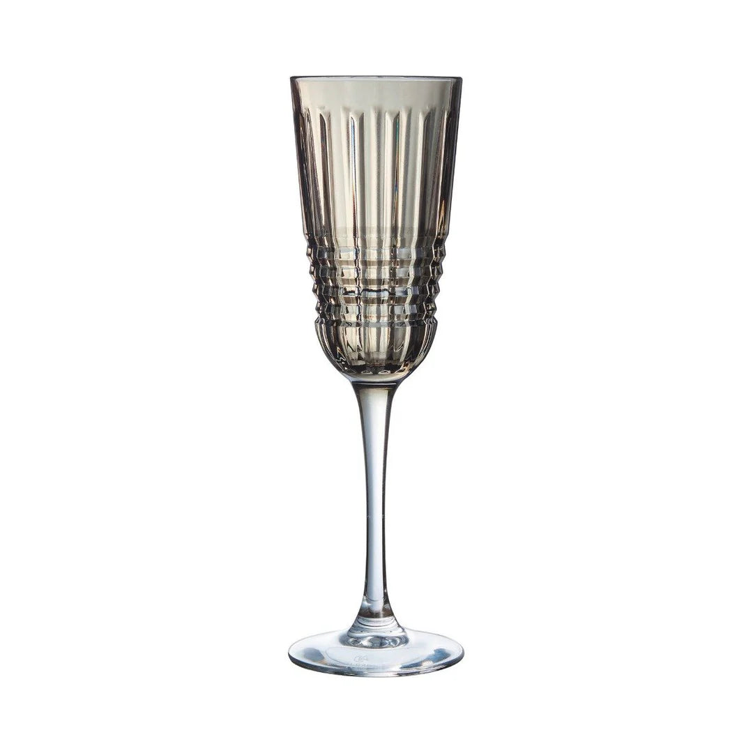 Rendez-Vous Brume - 4 Flûtes À Champagne Rendez - Marron - 17Cl - Cristal D'Arques