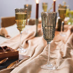 Rendez-Vous Brume - 4 Flûtes À Champagne Rendez - Marron - 17Cl - Cristal D'Arques