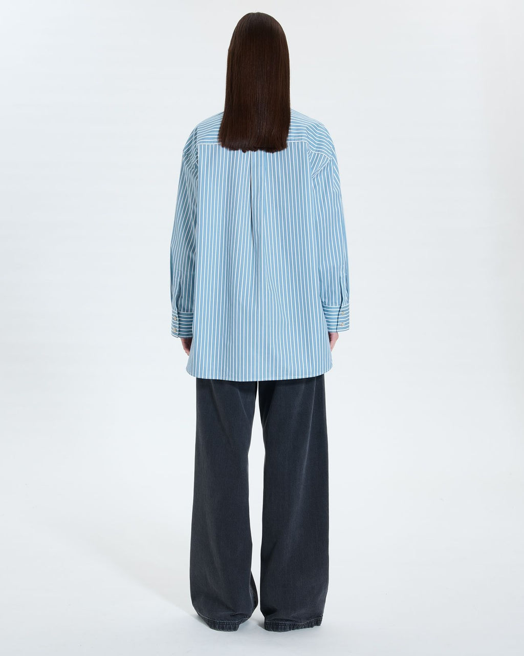 Oversized striped shirt_3