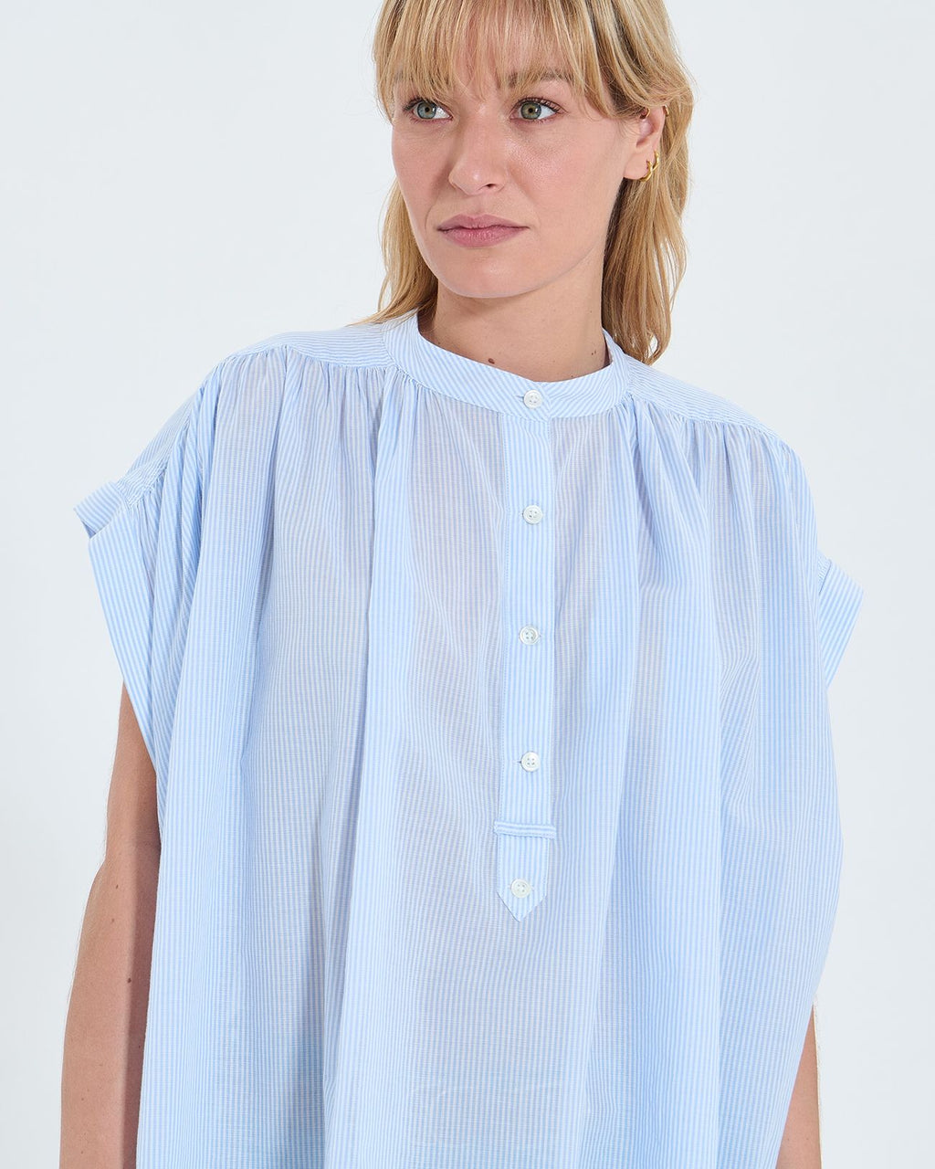 Camisa fluida algodón rayas_1