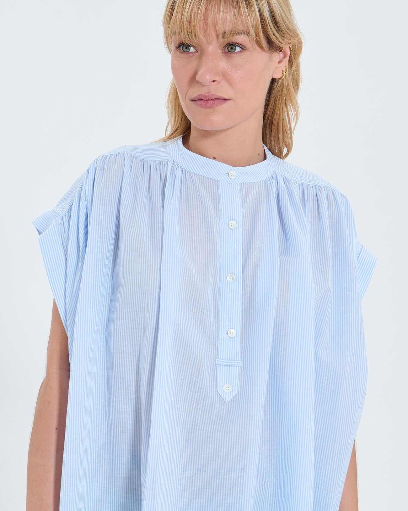 Camisa fluida algodón rayas_1