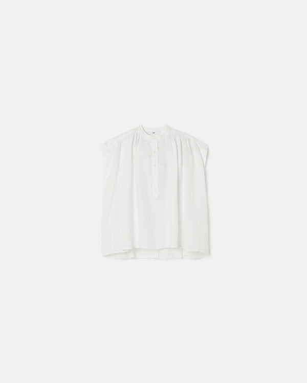 Flowing white cotton shirt_1