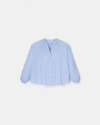 Chemise fluide en coton bleue ciel_5