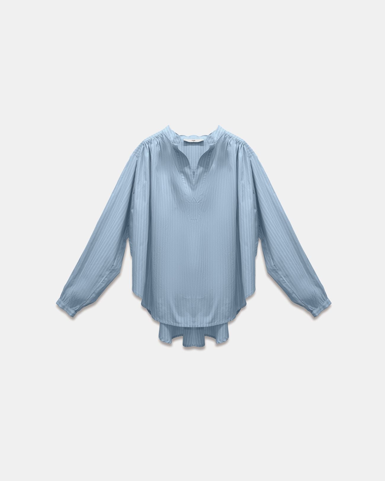 Flowing striped cotton shirt_1