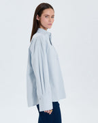 Chemise en popeline bleu ciel_2