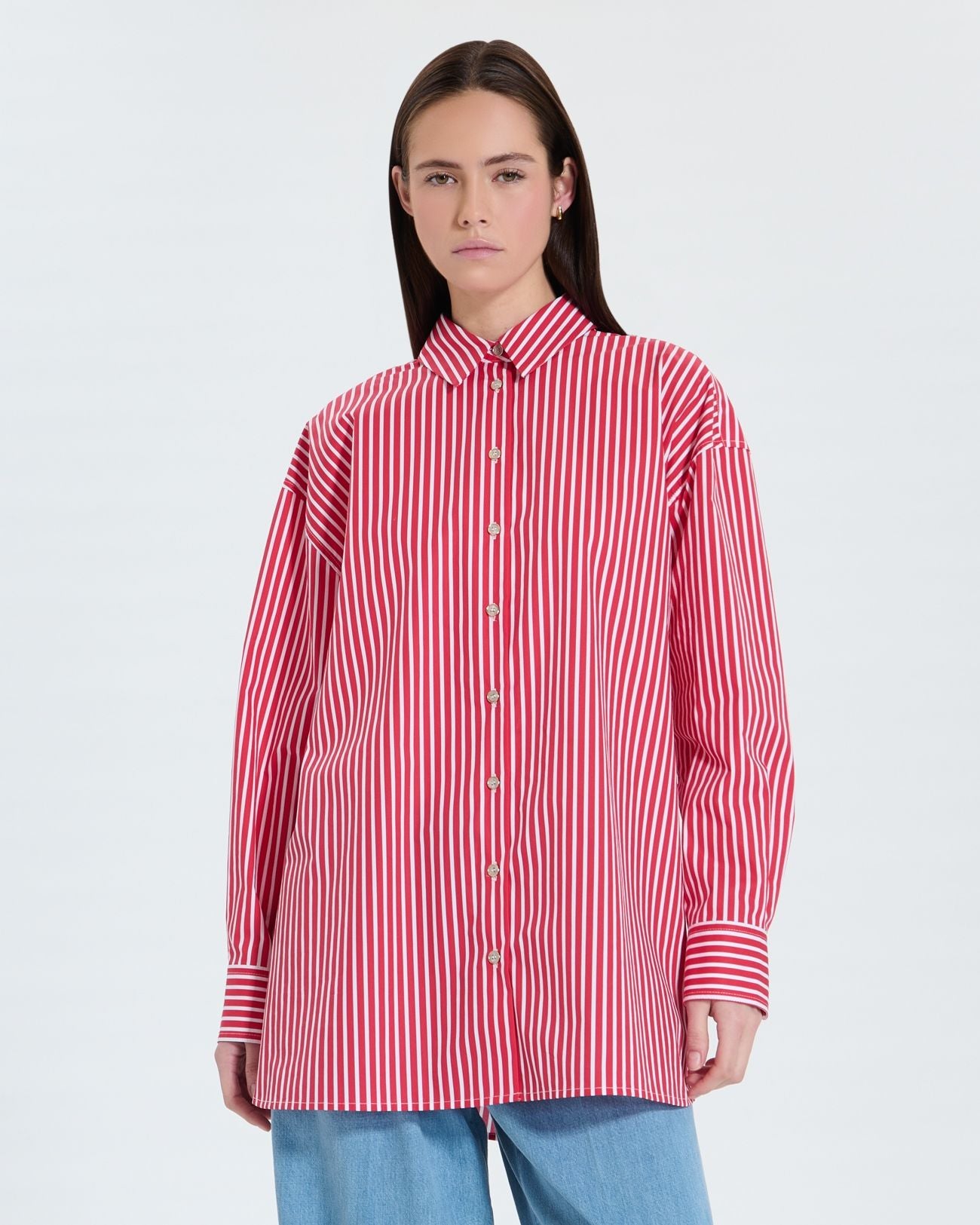 Chemise en popeline à rayures_1