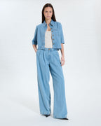 Chemise courte light blue_2