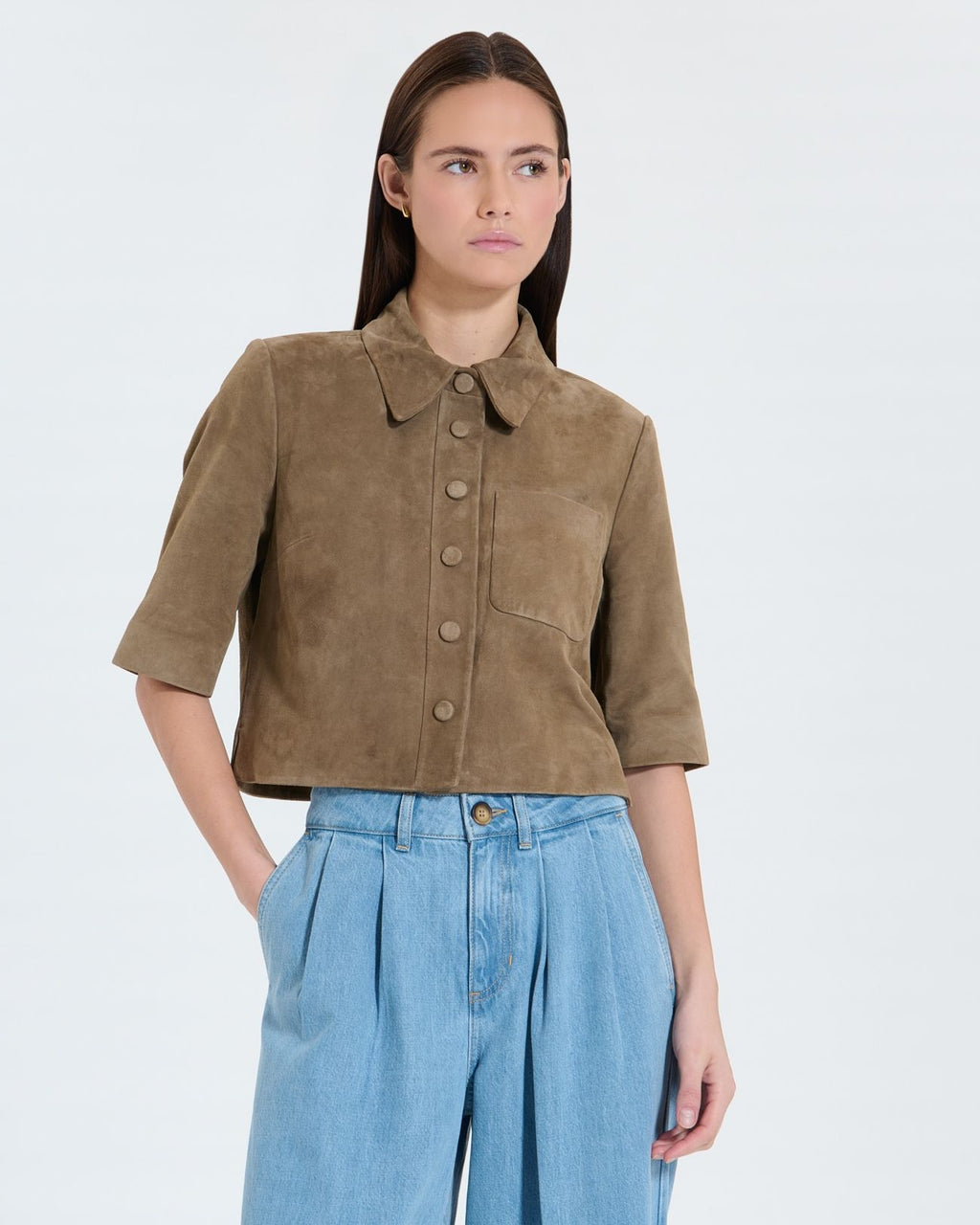 Chemise courte kaki_2