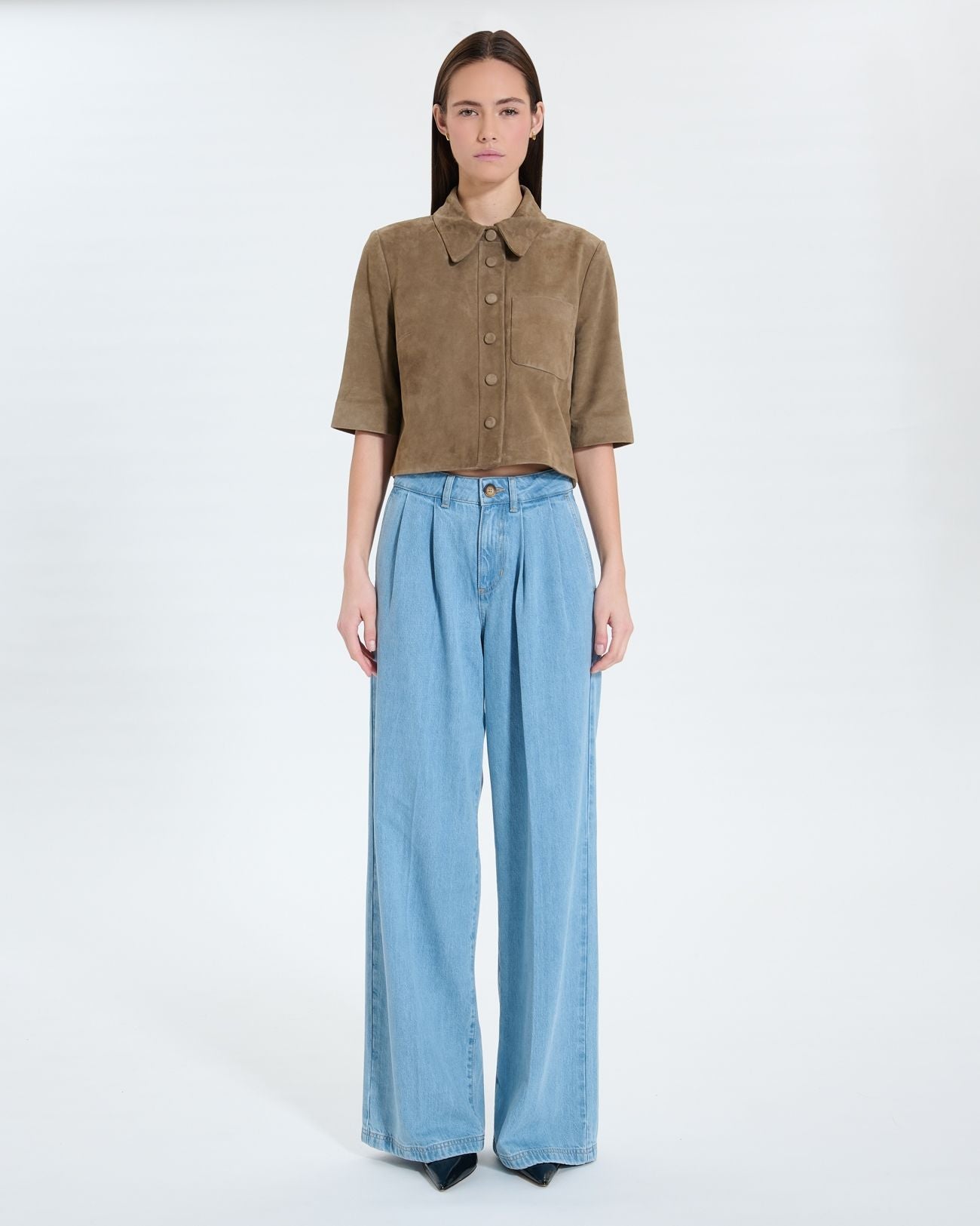 Chemise courte kaki_5
