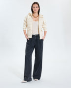 Ecru bi-material down jacket_2