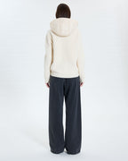 Ecru bi-material down jacket_3