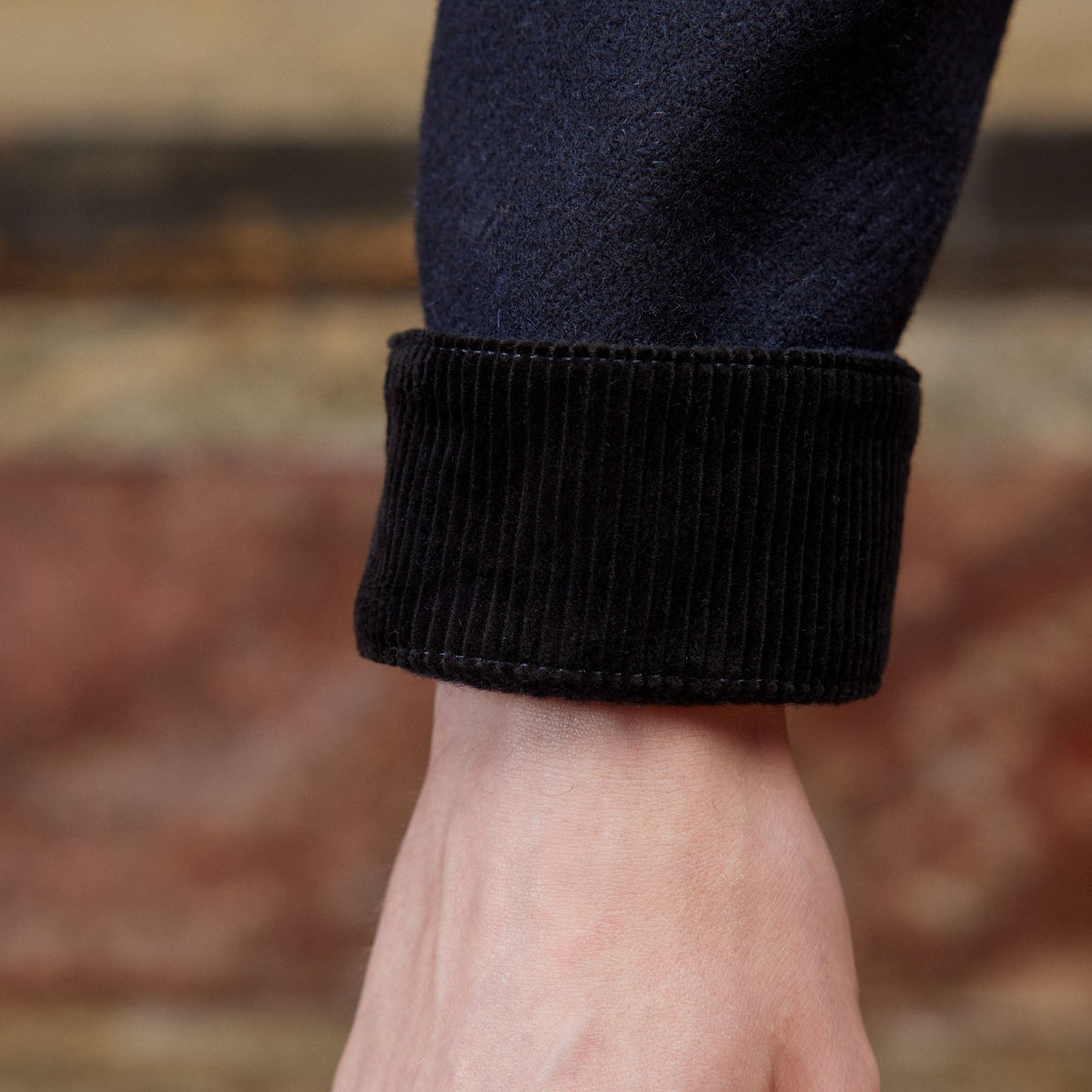 Veste De Travail En Laine Marine
