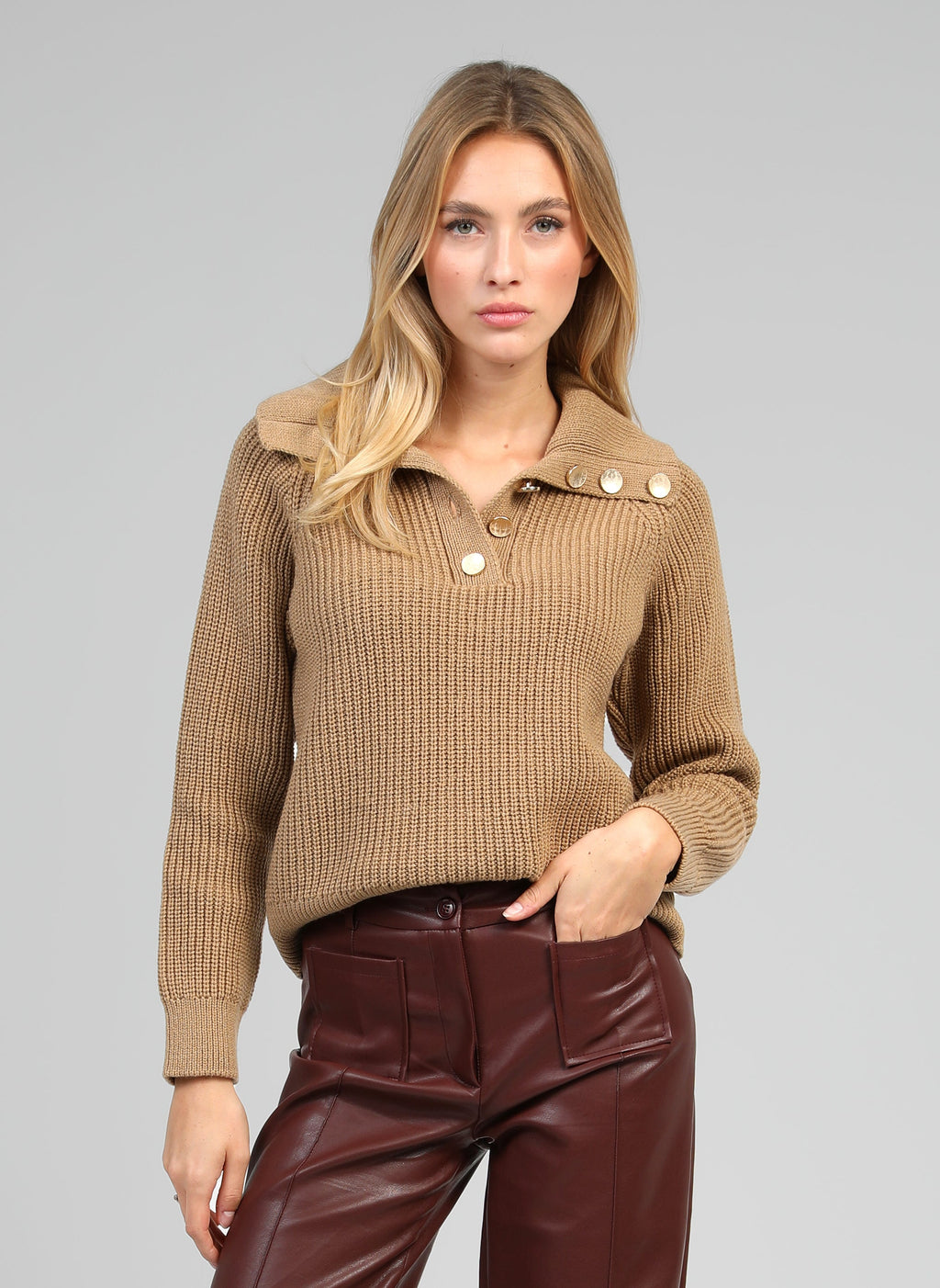 Pull Venise Camel