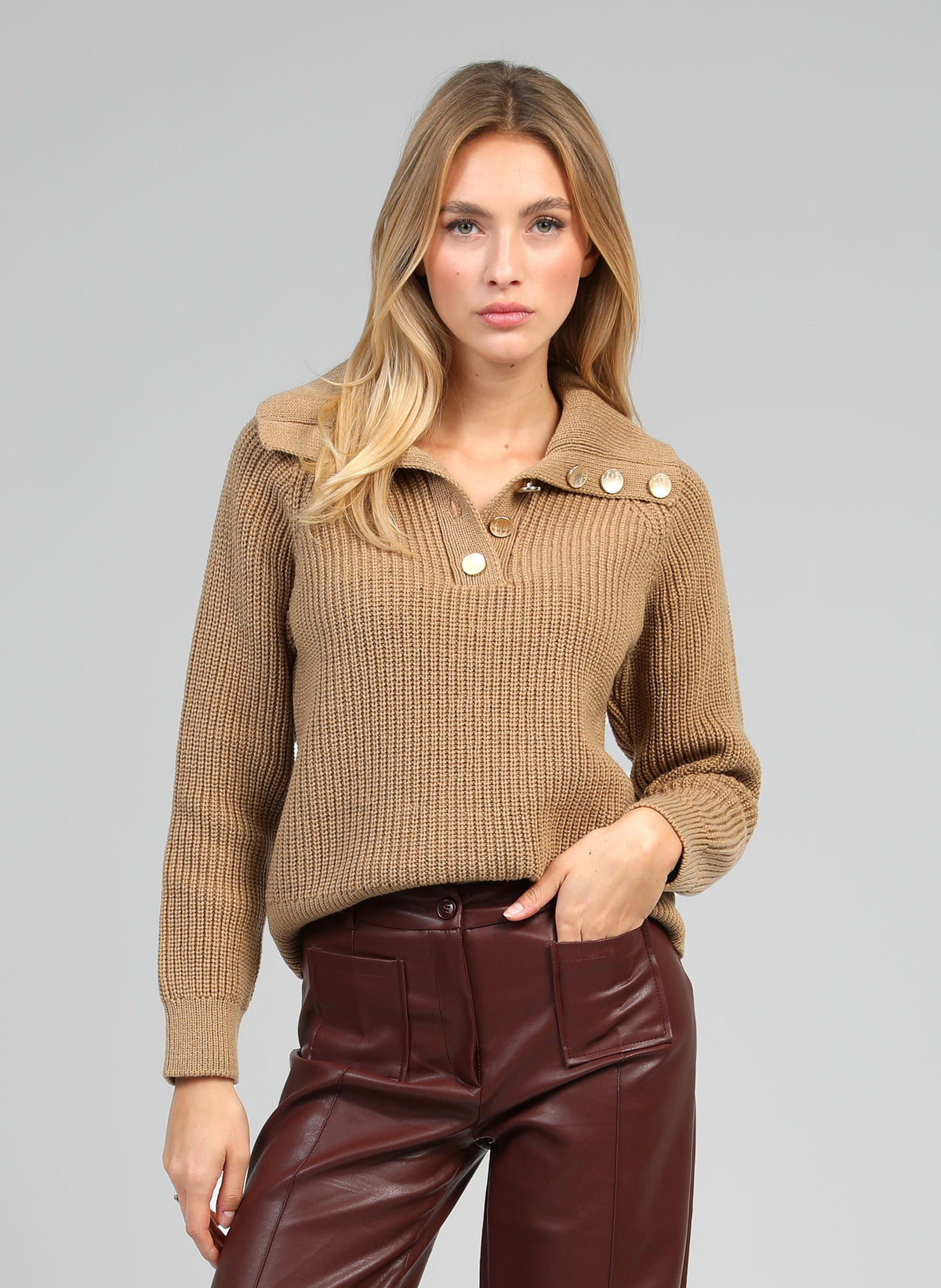Pull Venise Camel
