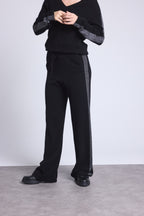 Pantalon Lurex Venise - Noir Et Argente - Femme