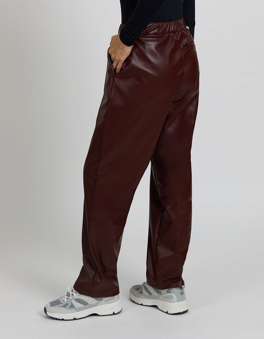 Pantalón Straight Venise - Burgundy - Mujer