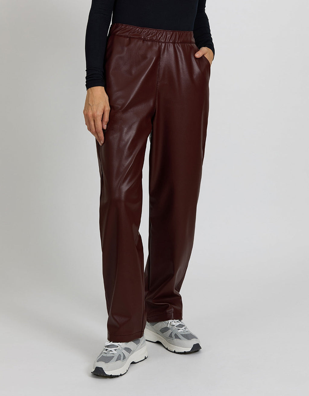 Pantalón Straight Venise - Burgundy - Mujer