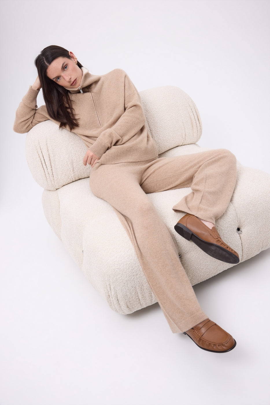 Pantalon Venise - Beige Creme - Femme