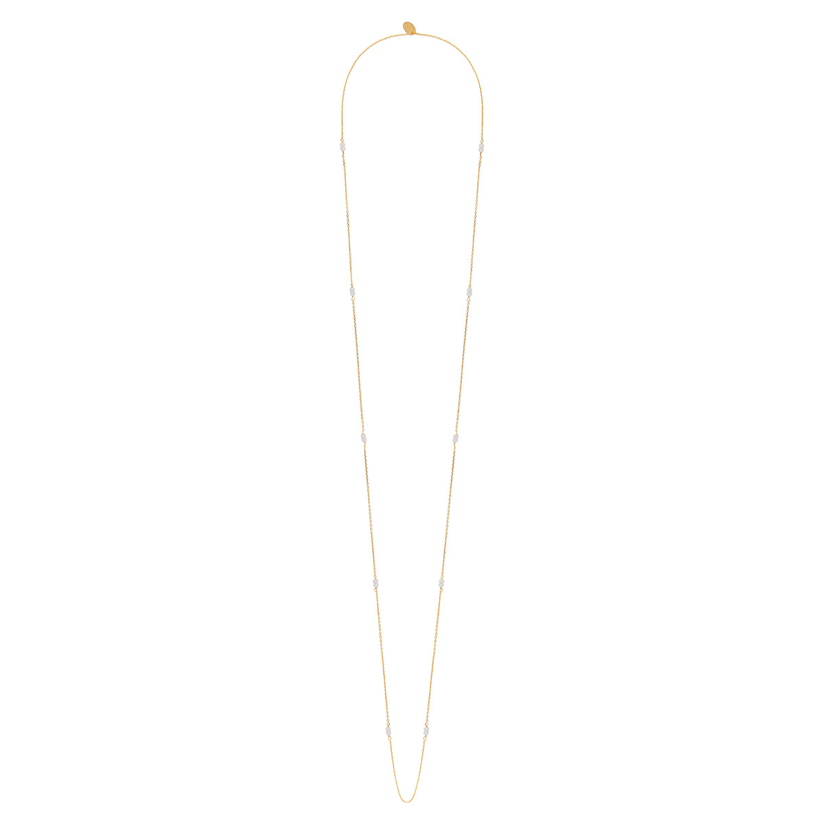 White Mother-of-Pearl Venus Long Necklace