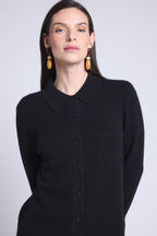Camisa abotonada Vera - Negro - Mujer