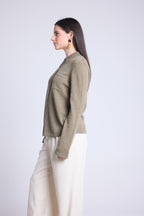 Camisa Abotonada Mujer Vera - Verde Caqui - Mujer