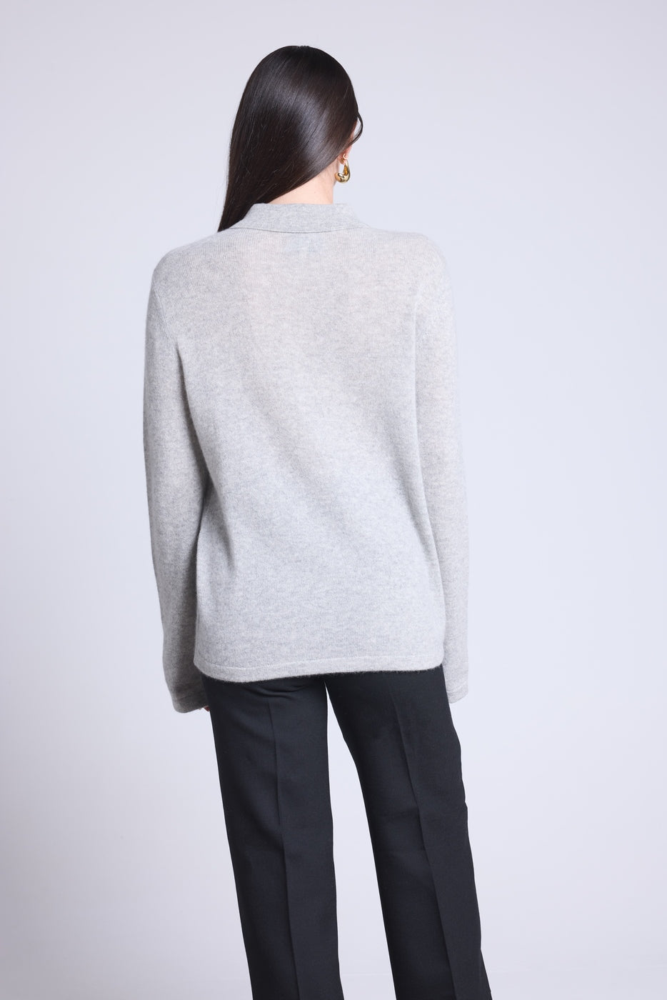 Camisa abotonada Vera para mujer - Gris perla - Mujer