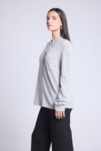 Camisa abotonada Vera para mujer - Gris perla - Mujer