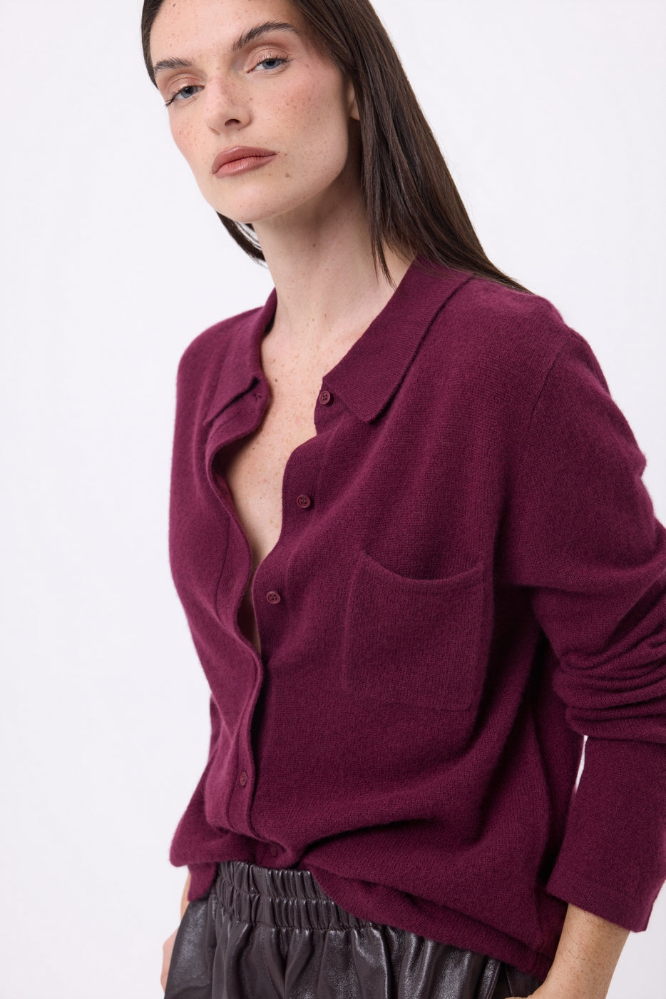 Chemise Vera - Lie-De-Vin - Femme